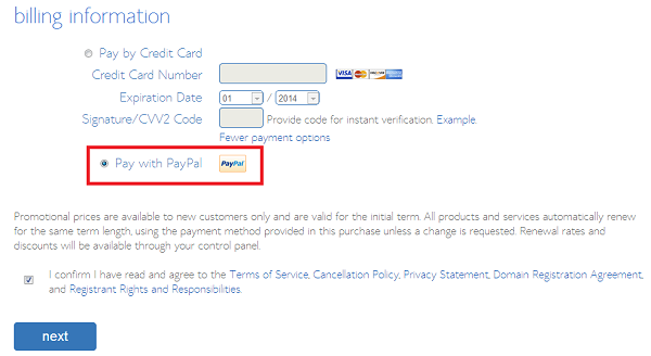 bluehost-billing-paypal