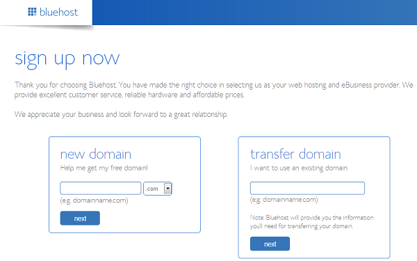 bluehost-domain