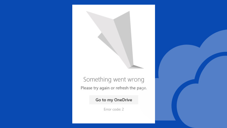 微软OneDrive云服务昨晚出现故障